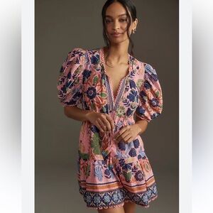 Farm Rio Seashell Tapestry Cotton
Mini Dress Size M